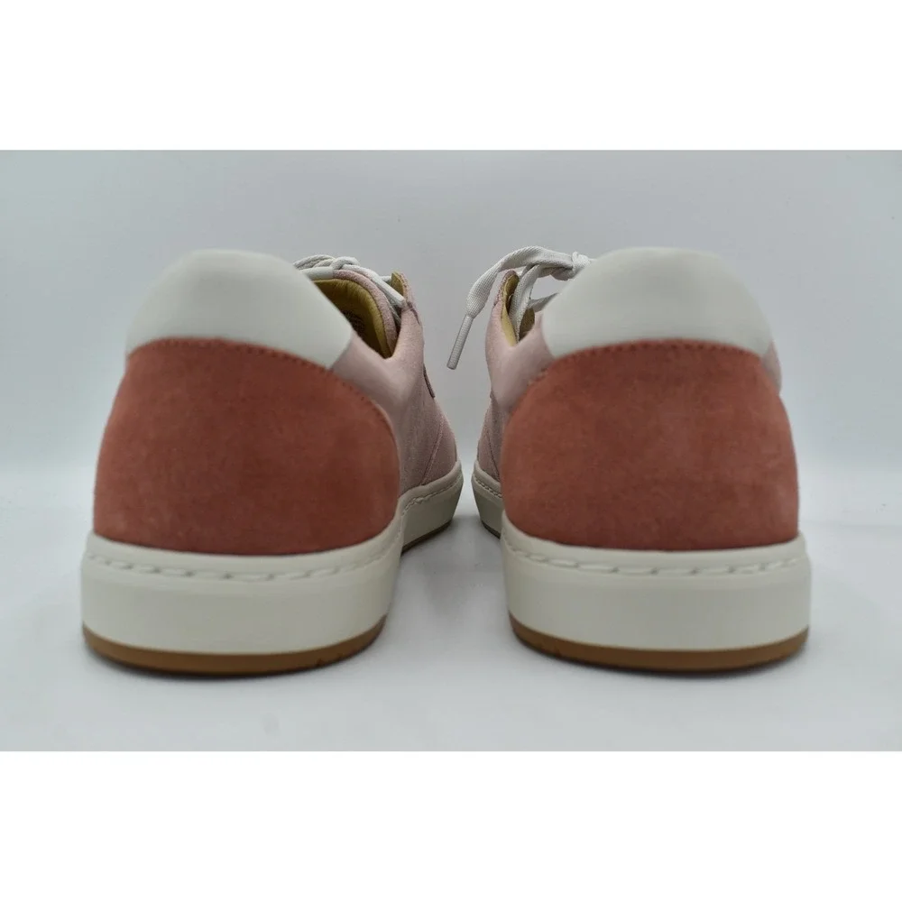 Dansko Womens Size 38 Josey Suede Blush Pink Lace Up Sneakers Shoes